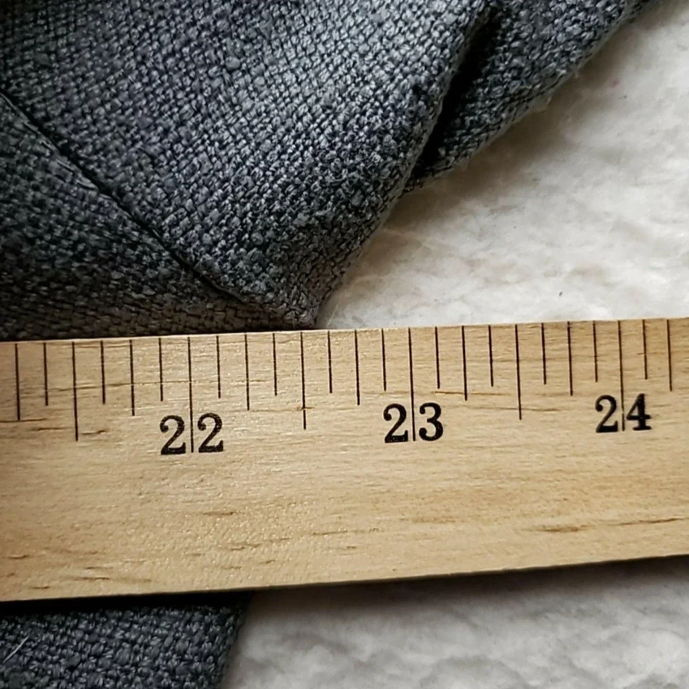 Vintage Savile Row Blazer Mens 42 Long Gray 100% Silk Sport Coat Jacket Burdines